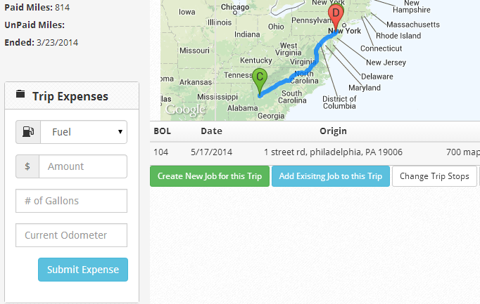 Manage all your trucking company's expenses